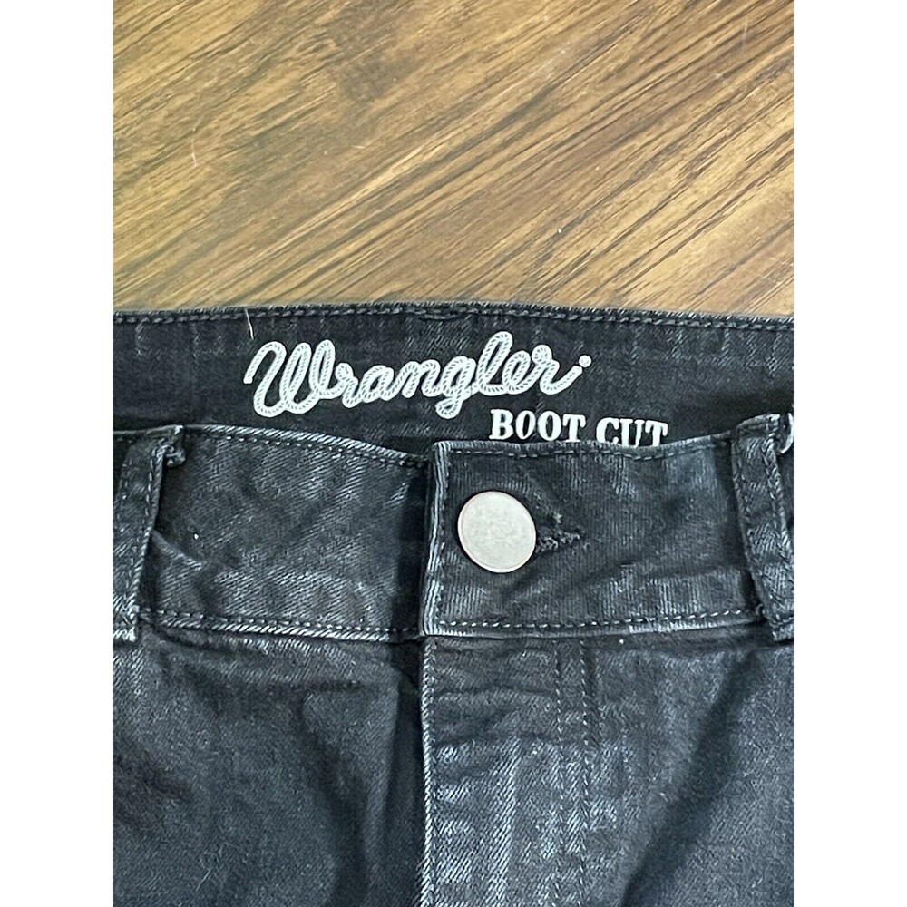 Wrangler Boot Cut Women’s Black Jeans 11X34 - Picture 2 of 7